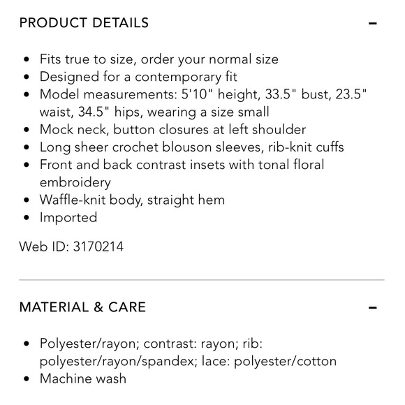 Free People Dusty Rose Embroidered Crochet Lace Waffle Knit Thermal Blouse Top - Picture 6 of 9